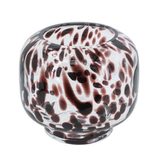 Load image into Gallery viewer, Abstract Round Table Vase - Amber / Clear
