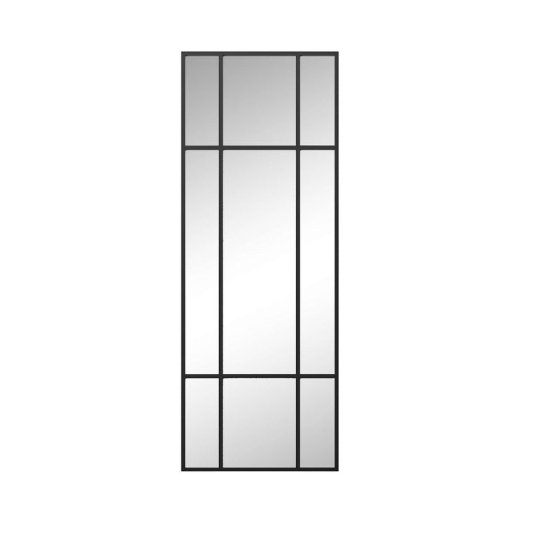 63" Metal Framed Accent Mirror - Black