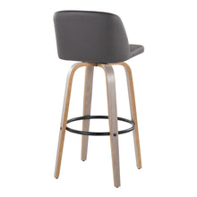 Load image into Gallery viewer, Toriano - Mid-Century Modern Fixed Height BarStool With Round Footrest (Set of 2)
