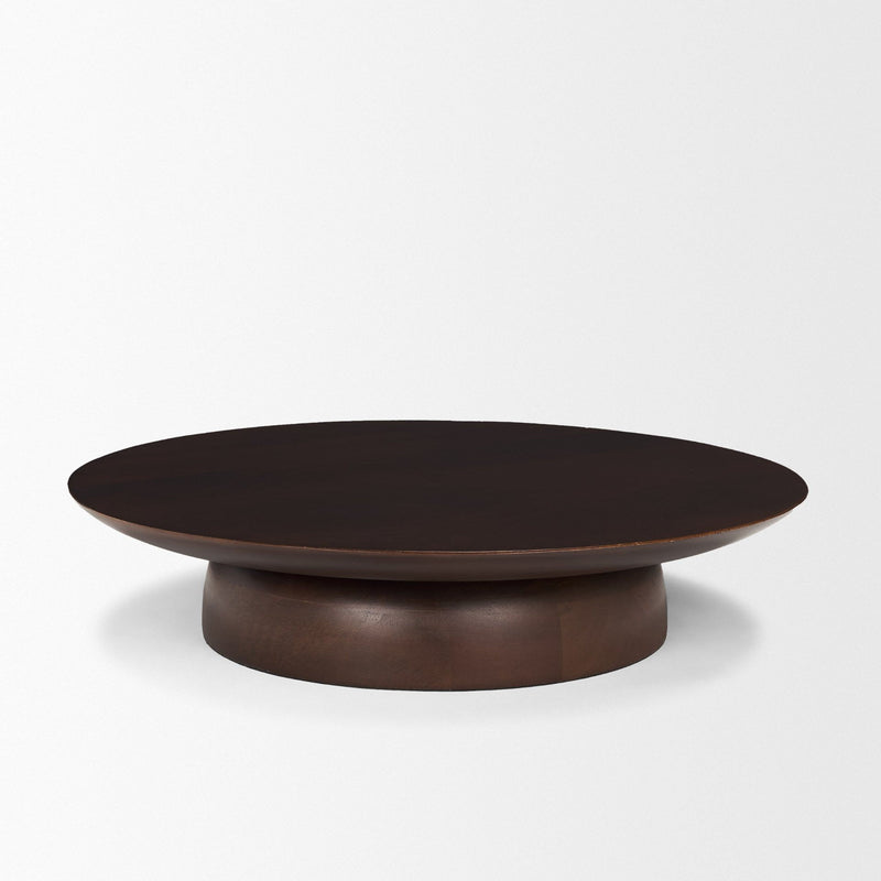 Hand Finished Round Vanity Tray (731281) - Brown
