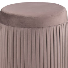 Load image into Gallery viewer, Pescadero - Round Upholstered Ottoman - Mauve
