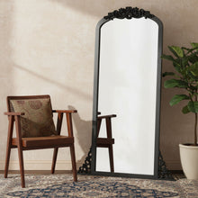 Load image into Gallery viewer, 67" Solid Wood Framed Full Length Mirror - Black
