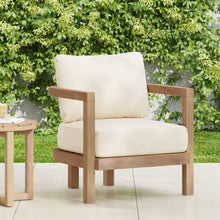 Load image into Gallery viewer, Outdoor Acacia Wood Patio Club Chair, Waterproof Thick Cushion, Deep Seating
