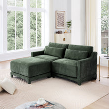 Load image into Gallery viewer, Stylish Sofa With Ottoman And Lumbar Pillows, Ergonomic Design
