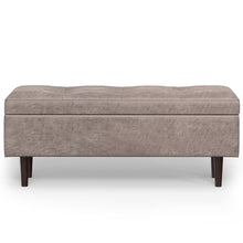 Load image into Gallery viewer, Shay - Large Square Coffee Table Storage Ottoman Mid-Century Style
