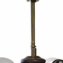 Load image into Gallery viewer, Metal Two Light Candlestick Table Lamp With Ivory Shade - Dark Brown
