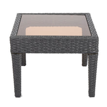 Load image into Gallery viewer, Outdoor Antibes Wicker Side Table, Accent Table - Gray
