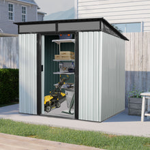 Load image into Gallery viewer, Outdoor Metal Storage Shed And Transparent Plate For Garden, Lawn
