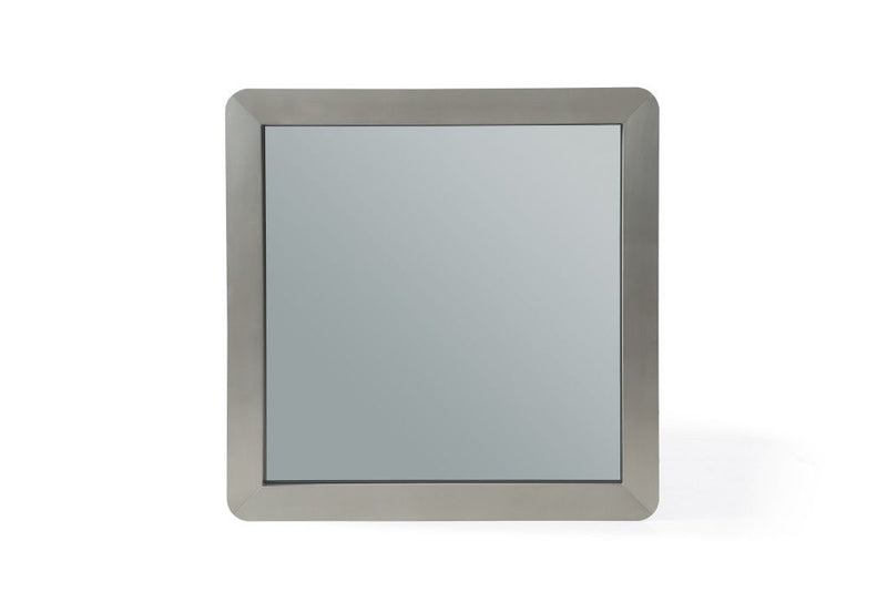 Metal Square Framed Accent Mirror Accent - Silver