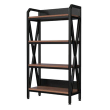Load image into Gallery viewer, Four Tier Etagere Bookcase (683395) - Black / Brown
