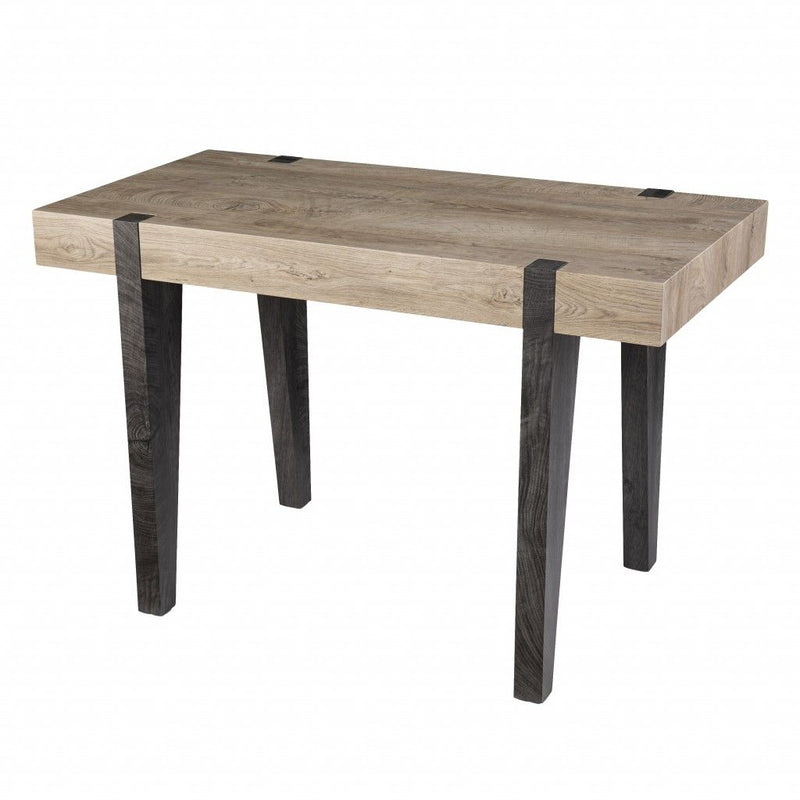 Writing Desk - Natural / Dark Brown