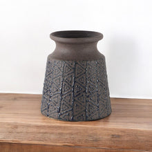 Load image into Gallery viewer, Abstract Cylinder Table Vase (397488) - Brown
