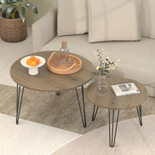 Load image into Gallery viewer, Round Nesting Coffee Table For Living Room (Set of 2)
