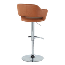 Load image into Gallery viewer, Margarite - Contemporary Ajustable Barstool With Swivel With Rounded T Footrest (Set of 2)

