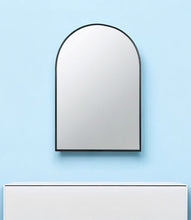 Load image into Gallery viewer, 36" Arch Metal Framed Accent Mirror - Black

