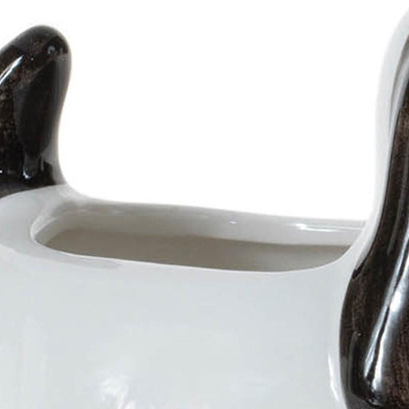 Poly Dog Planters (Set of 4) - Black / White