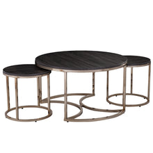 Load image into Gallery viewer, Manufactured Wood And Metal With Iron Round Coffee Table - Champagne
