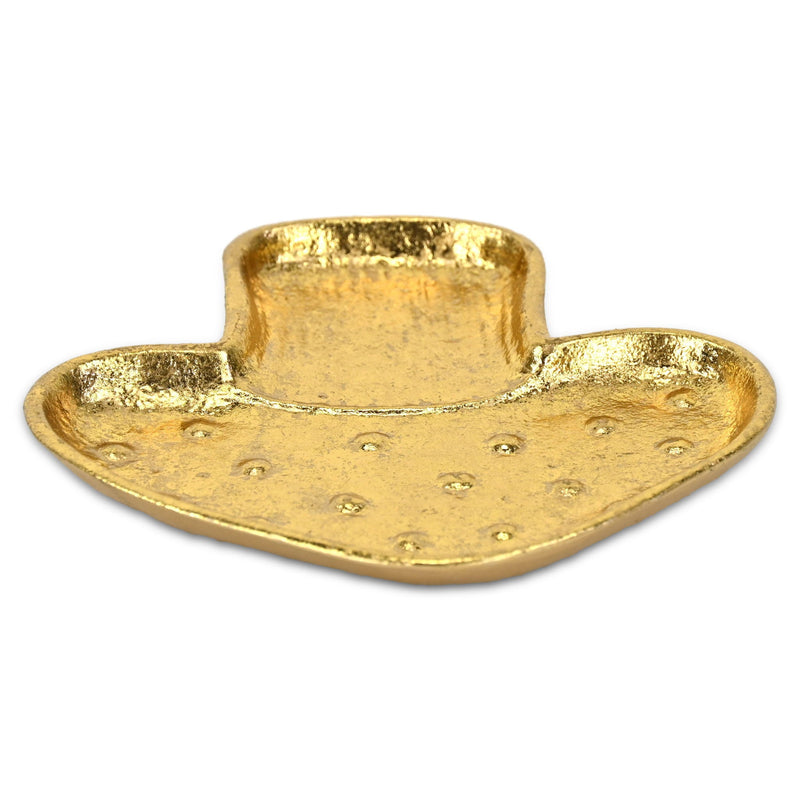 Cast Iron Handmade Trinket Tray - Gold