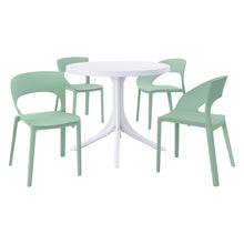 Load image into Gallery viewer, 4 Piece Set Of Modern Designed Single Chairs With Round Table
