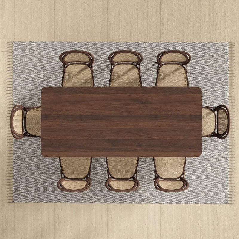 Wood Square Bar Table - Walnut