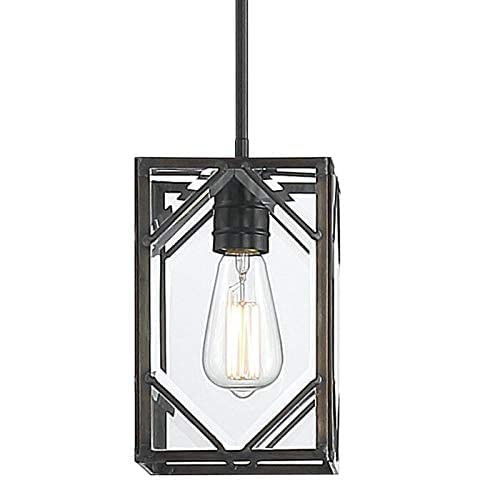 Kitchen Island Dimmable Chandelier With Shades - Black
