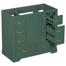 Load image into Gallery viewer, Modern Bathroom Vanity Base Only, 6 Drawer Storage With Adjustable Shelf

