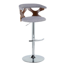 Load image into Gallery viewer, Gardenia - Mid Century Modern Adjustable Barstool With Swivel With Rounded T Footrest (Set of 2)
