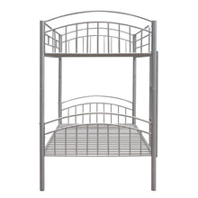 Load image into Gallery viewer, Twin Over Twin Metal Bunk Bed,Divided into Two Beds(Silver){OLD SKU:MF280424AAN}
