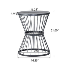Load image into Gallery viewer, Lassen - Modern Outdoor Side Table With Hourglass Design
