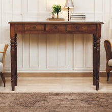 Load image into Gallery viewer, Turned Legs Drawer Console Table
