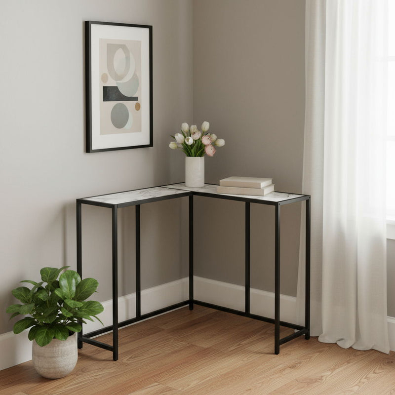 End Table - Black / White