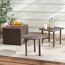 Load image into Gallery viewer, Lido - 3 Pieces Table Set - Brown Multi
