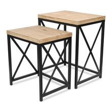 Load image into Gallery viewer, Nested Tables (Set of 2) (738204) - Light Brown
