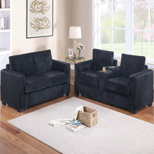 Load image into Gallery viewer, Modern Style 2 Piece Sofa Set With Cup Holders &amp; Charging Port
