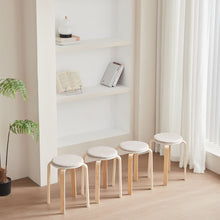Load image into Gallery viewer, Stackable Round Backless Stools (Set of 4)
