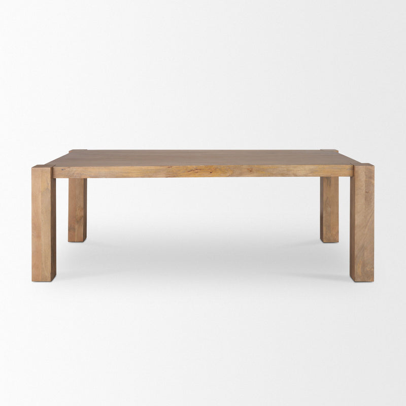 Solid Wood Dining Table (727877) - Brown