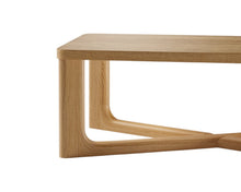 Load image into Gallery viewer, 50" Solid Wood Cross Legs Coffee Table - Natural
