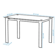 Load image into Gallery viewer, Modern 5 Piece Dining Table Set With Glass Top And Chairs - Black

