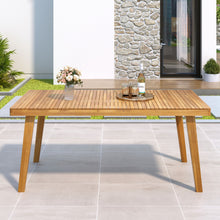 Load image into Gallery viewer, Outdoor Dining Table With Slatted Top, Ideal For Patio
