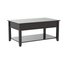 Load image into Gallery viewer, Manufactured Wood Lift Top Coffee Table With Storage - Black
