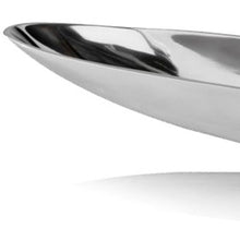 Load image into Gallery viewer, 32" Contempo Shiny Long Boat Tray - Silver
