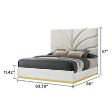 Load image into Gallery viewer, Giovanni - Bed With Oversized Upholstered Headboard
