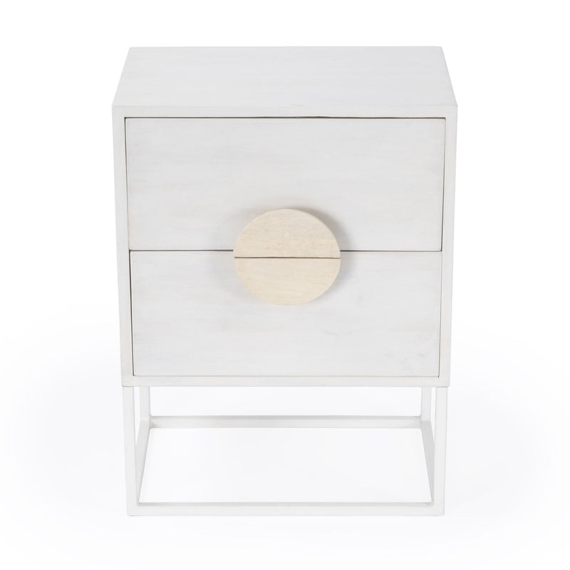 Two Drawer Nightstand - Off White
