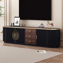 Load image into Gallery viewer, Modern Minimalist TV Stand For TVs Up To 80" With 3 Drawers And 1 Shelf
