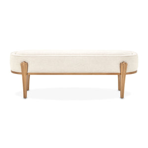 Camellia Field - Accent Bench - Beige / Gold