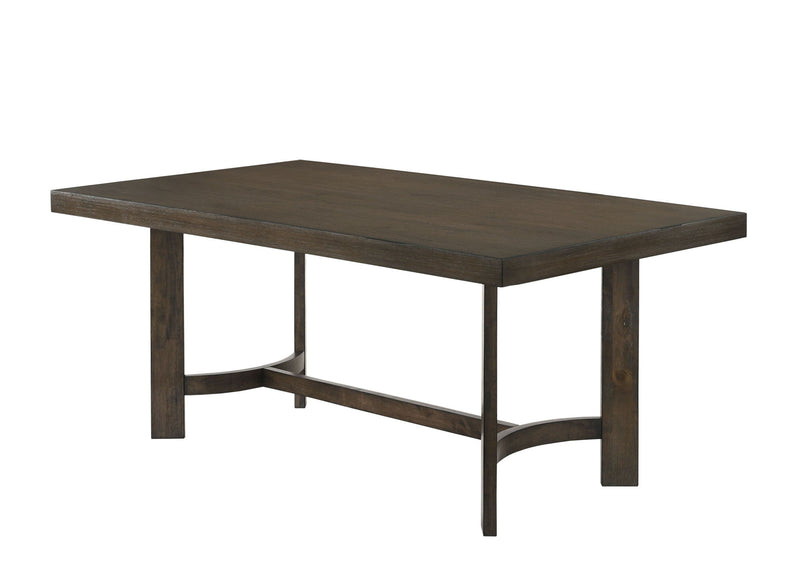 Wood Trestle Base Dining Table - Espresso