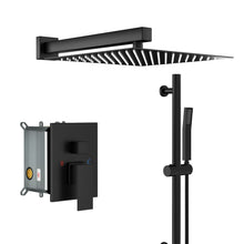Load image into Gallery viewer, Modern Shower System With Adjustable Slide Bar, Stainless Steel And Brass Construction
