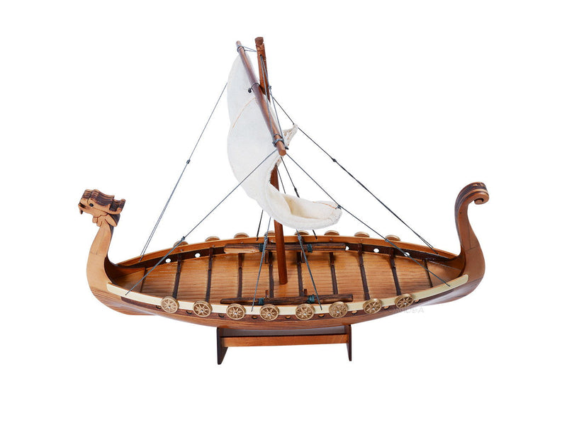 Hand Painted Model Boat (624226) - Light Brown / Beige