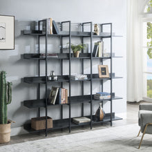 Load image into Gallery viewer, Vintage Industrial 5 Tier Bookcase

