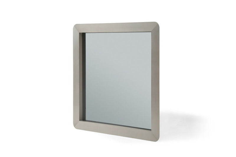Metal Square Framed Accent Mirror Accent - Silver